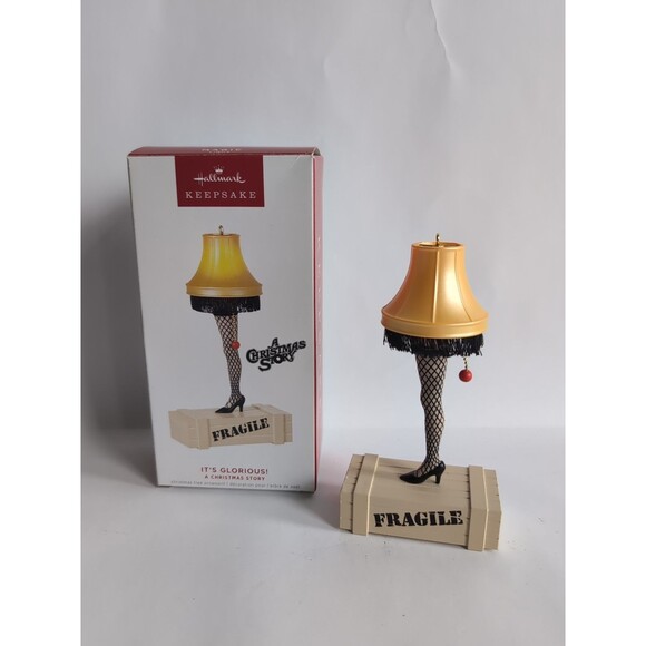 MAGIC 2022 Hallmark A Christmas Story IT’S GLORIOUS! Lamp Ornament Works - Picture 1 of 5